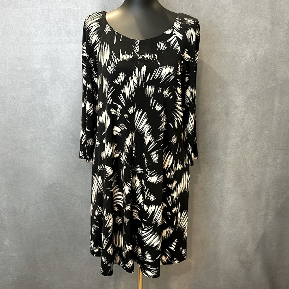 Abstract Stretchy Sheath Dress